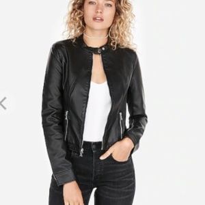 EXPRESS Black Leather Jacket